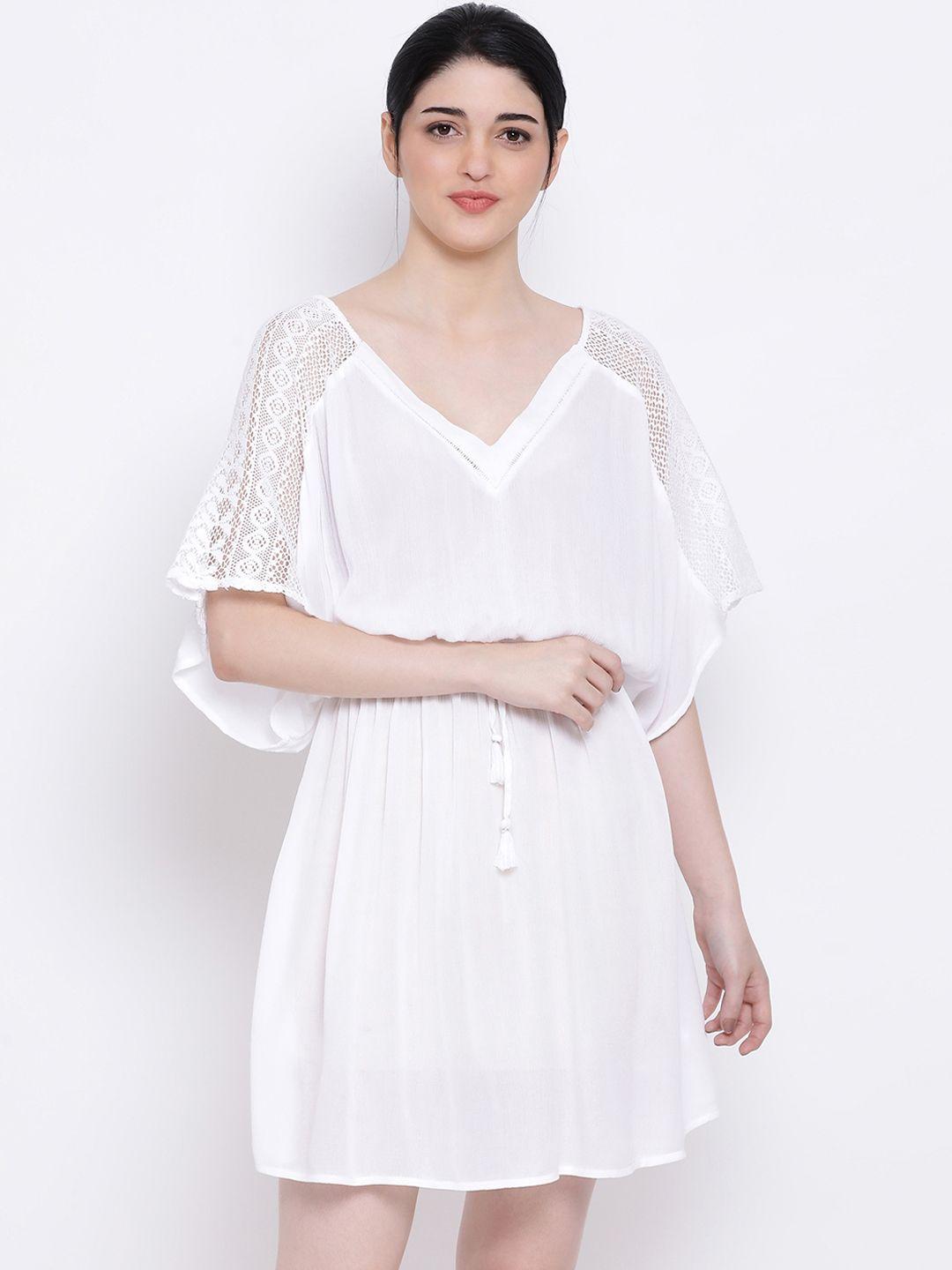 oxolloxo white solid nightdress