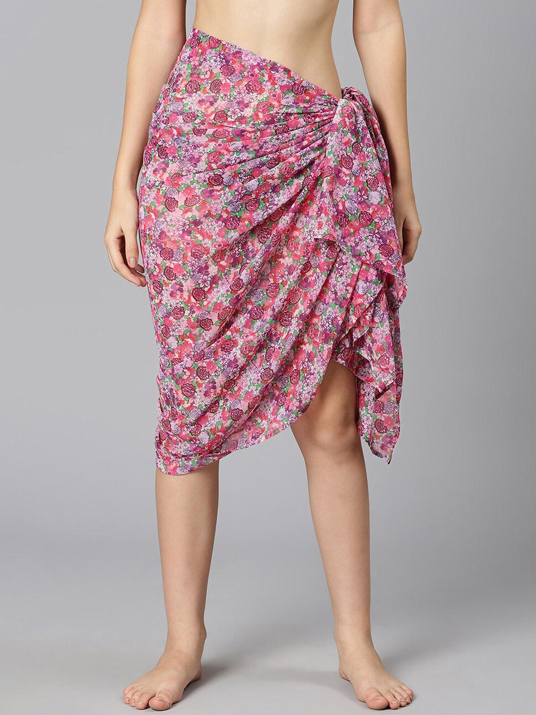 oxolloxo women floral printed sarong