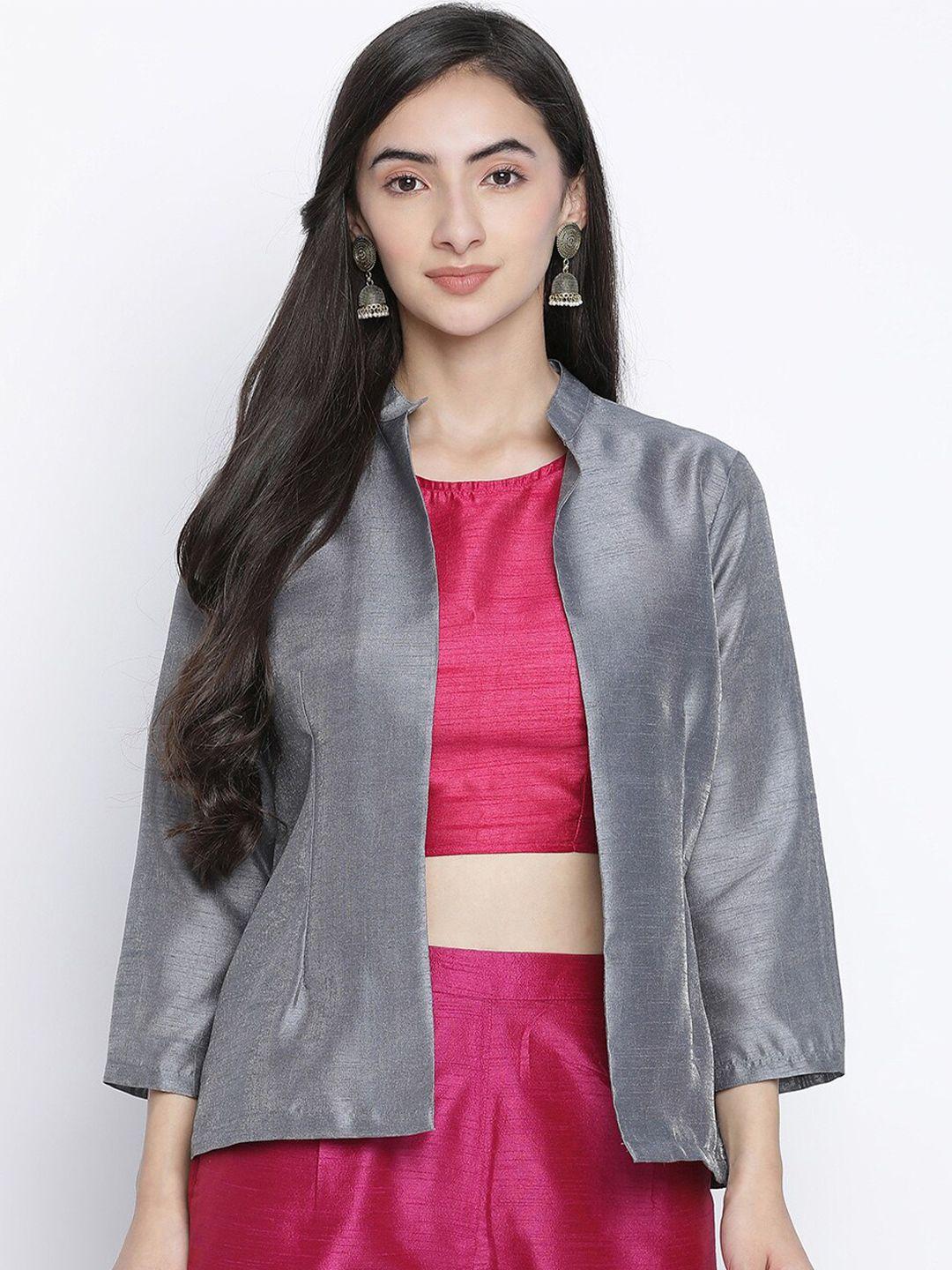 oxolloxo women grey party shrug