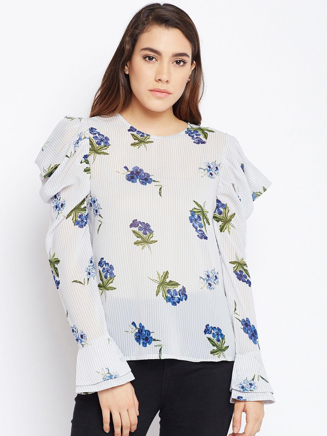 oxolloxo women off-white printed top