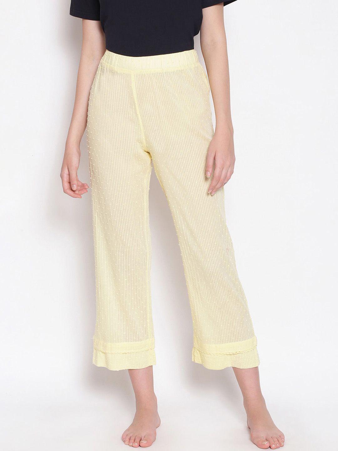 oxolloxo women yellow cotton pyjamas