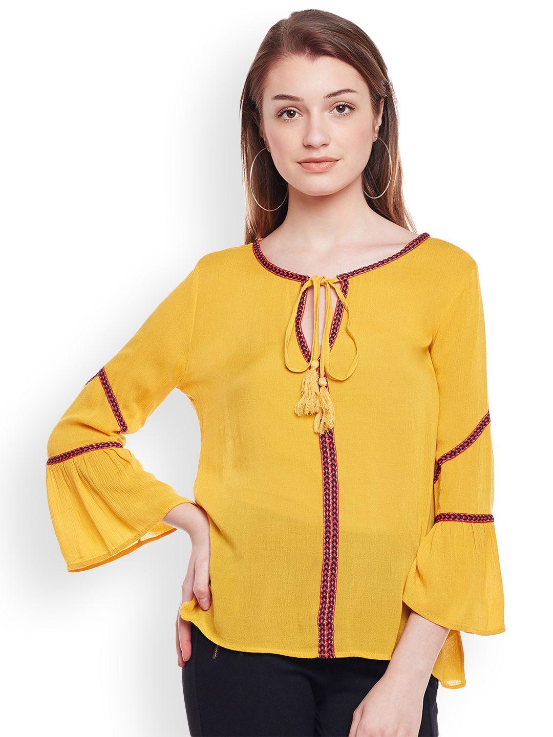 oxolloxo women yellow solid top