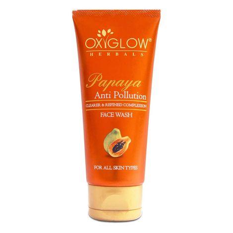 oxyglow herbals papaya face wash, 100ml, reduce spots, even skin tone