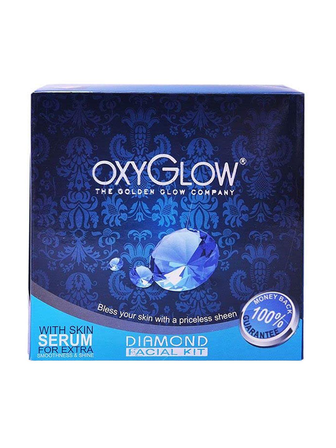 oxyglow herbal diamond 6-step facial kit for fine lines & wrinkles - 165g