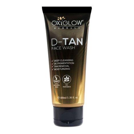 oxyglow herbals d-tan face wash,100g, anti-tan, exfoliate dead-cells