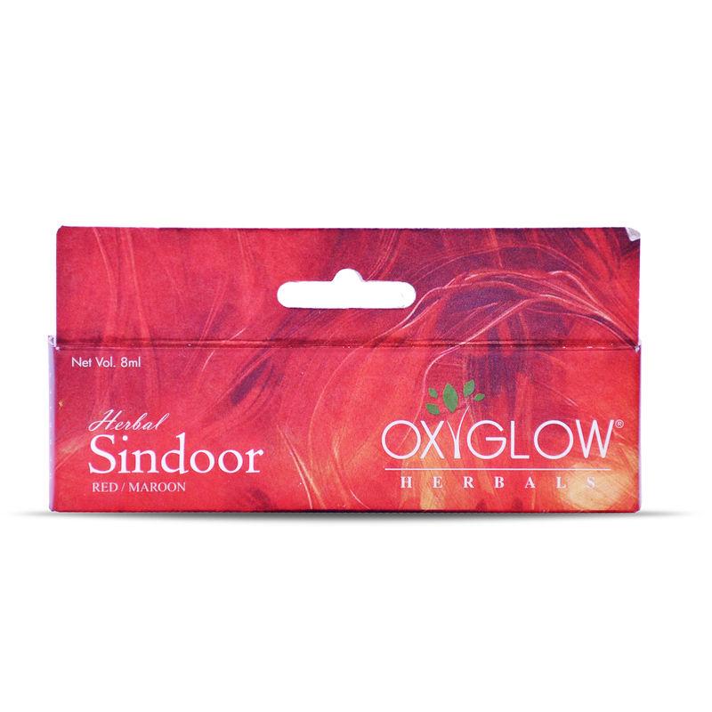 oxyglow herbals herbal sindoor red/maroon