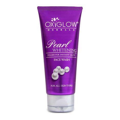 oxyglow herbals pearl whitening face wash,100ml,restore moisture level