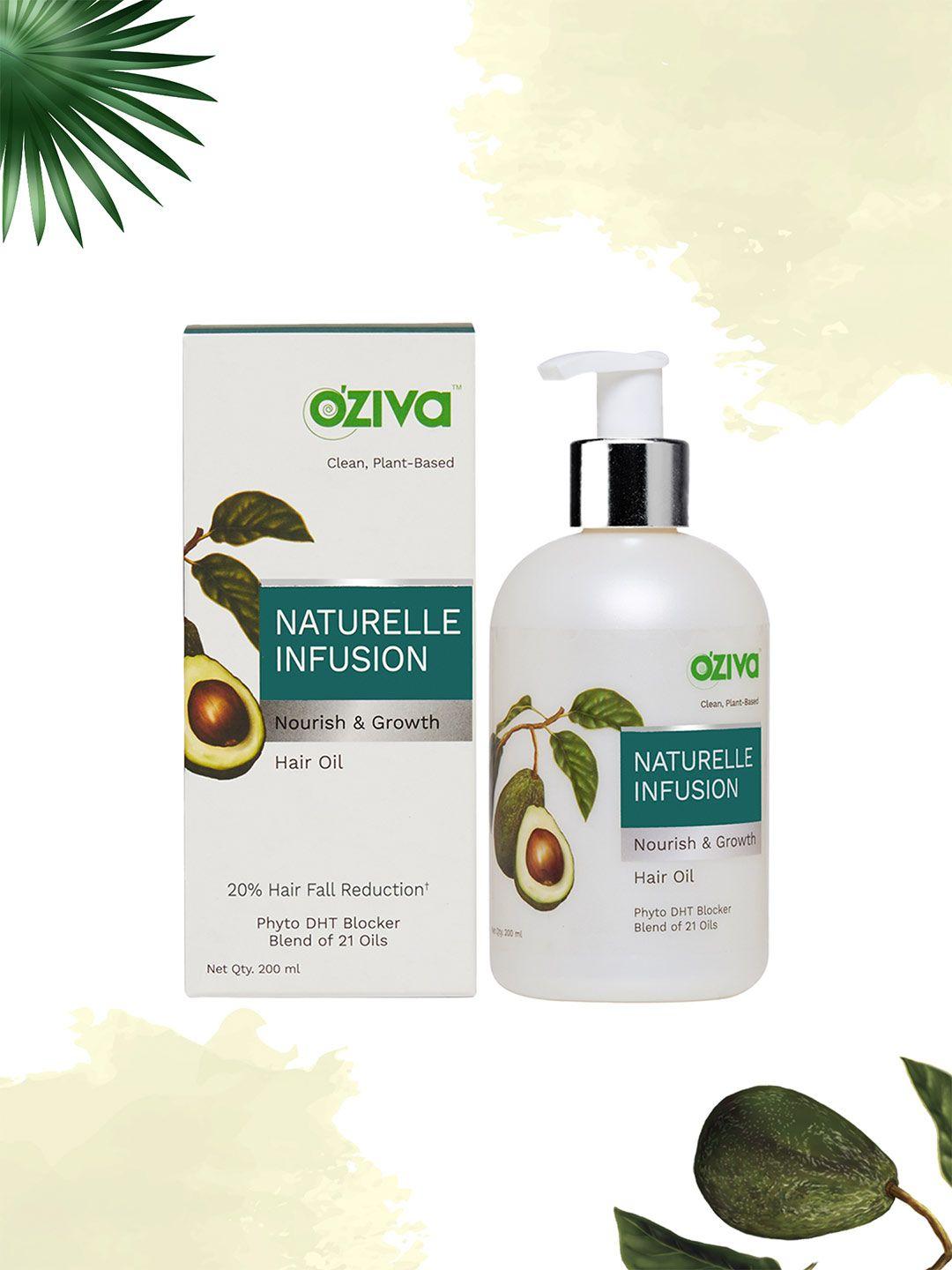 oziva naturelle infusion nourish & growth hair oil 200ml