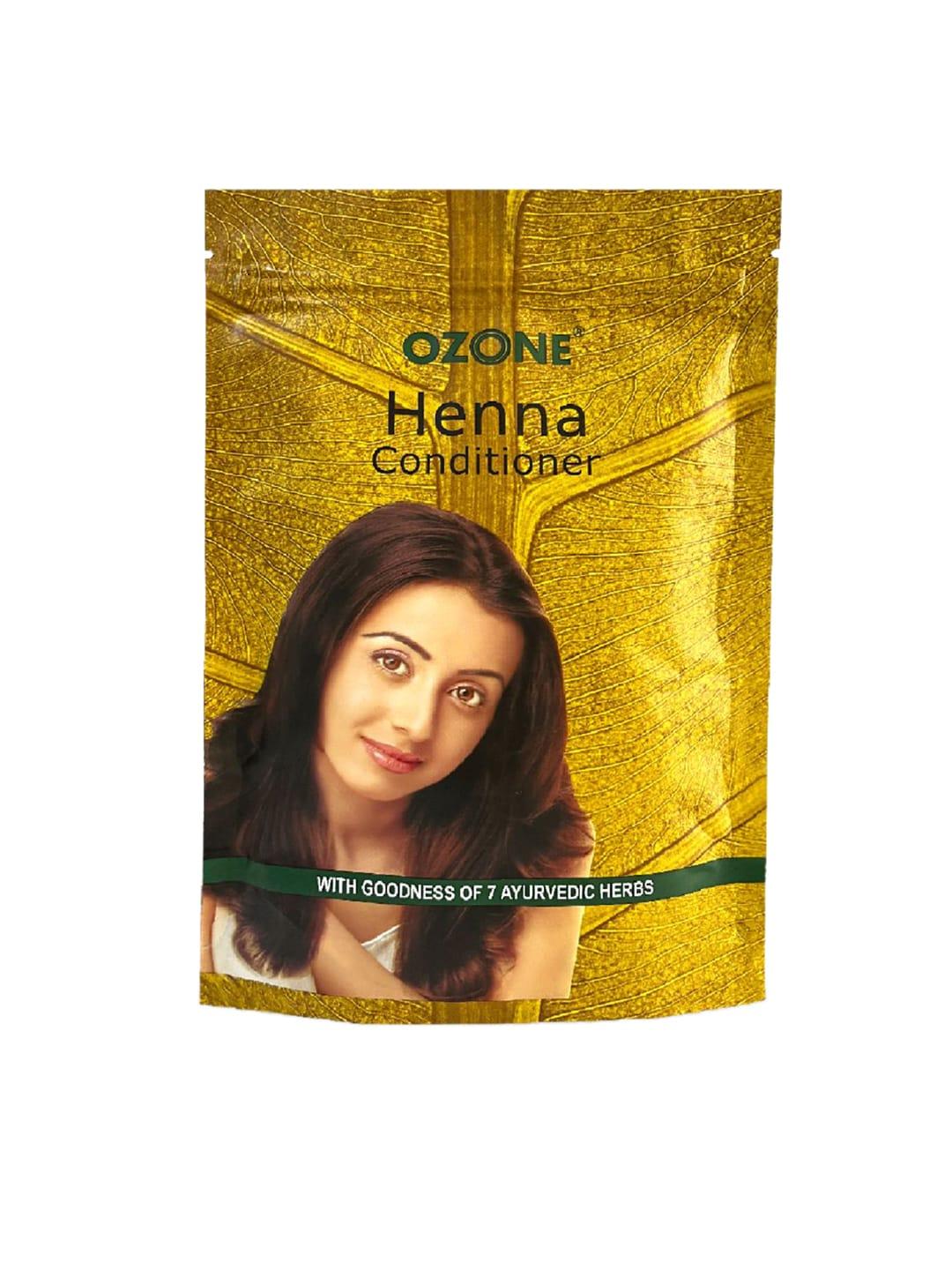 ozone 100% organic henna conditioner mehndi with 7 ayurvedic herbs - 200g