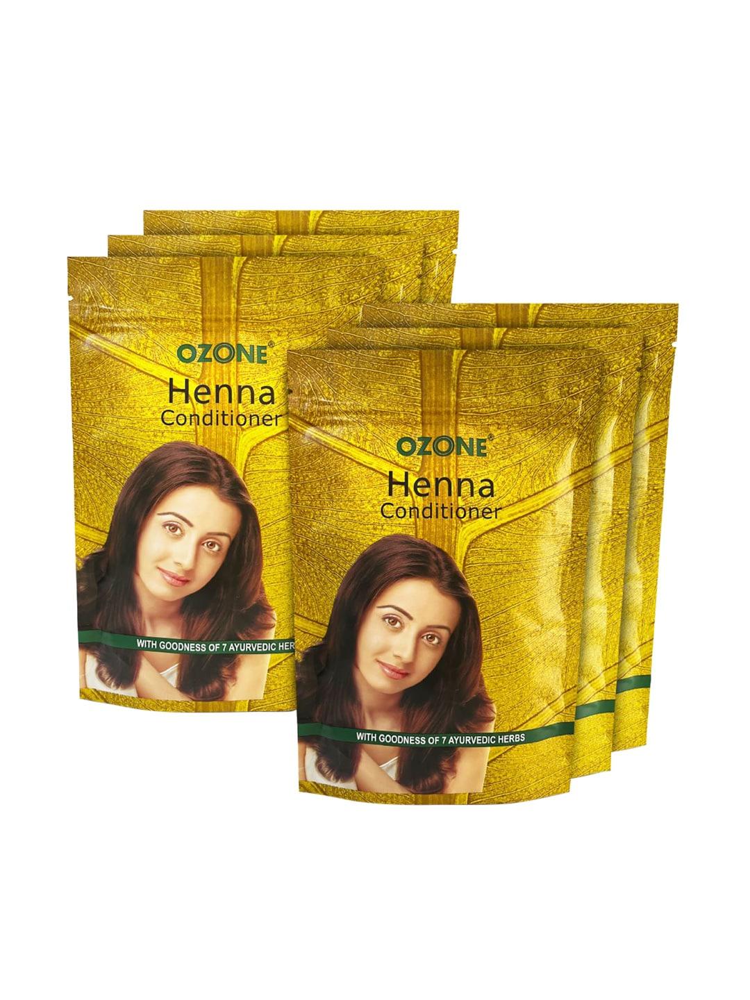 ozone pack of 6 henna conditioner with 7 ayurvedic herbs - 200 g each