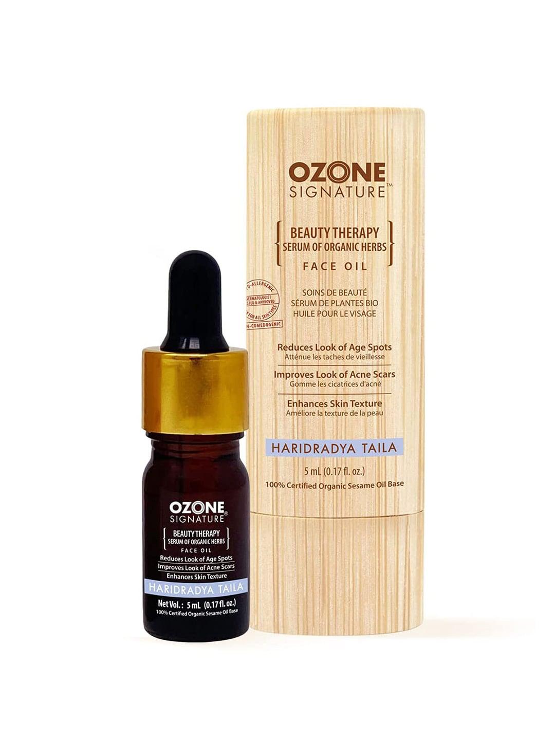 ozone signature haridradya taila beauty therapy face oil 5 ml