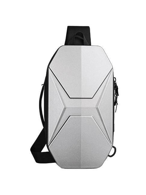 ozuko 35 ltrs silver medium backpack