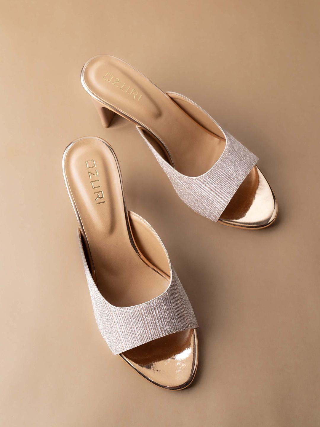 ozuri textured party block sandals