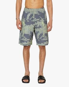 p-ferg printed mid-rise shorts