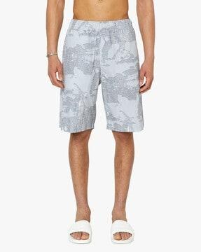 p-ferg printed mid-rise shorts