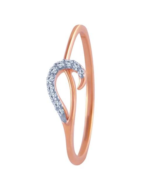 p.c. chandra jewellers 14 kt gold & diamond ring
