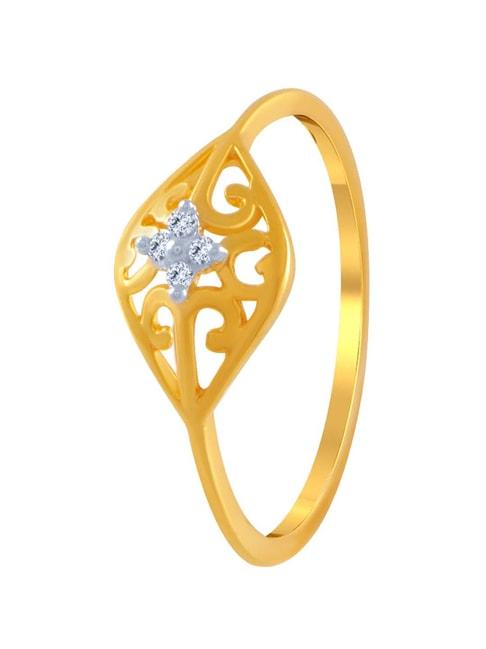 p.c. chandra jewellers 14 kt gold ring