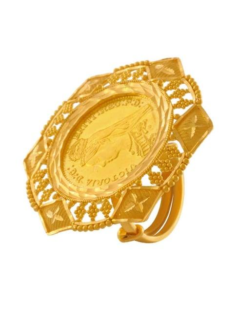 p.c. chandra jewellers 22 kt gold ring
