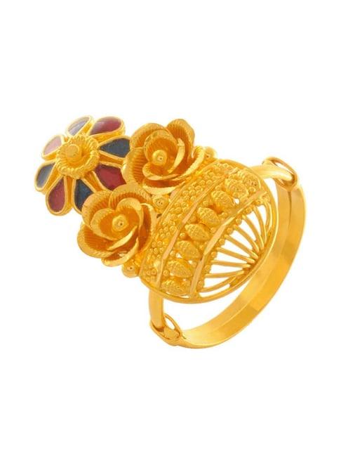 p.c. chandra jewellers 22 kt gold ring