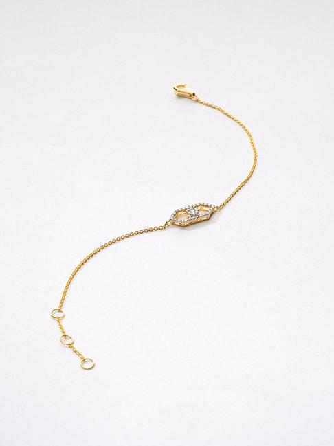 p.n.gadgil jewellers 14k gold simple sextet flexible fit diamond bracelets for women