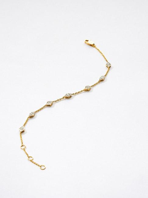 p.n.gadgil jewellers 14k gold star cluster flexible fit diamond bracelets for women
