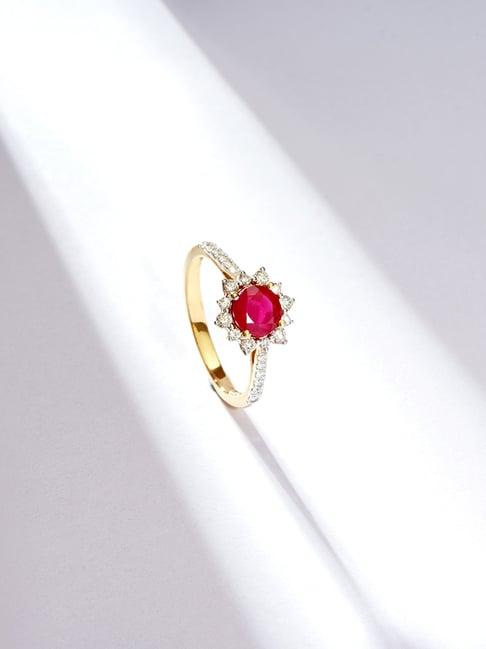 p.n.gadgil jewellers 14k gold fire opal casual diamond rings for women