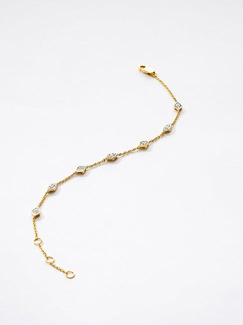 p.n.gadgil jewellers 14k gold star cluster flexible fit diamond bracelets for women