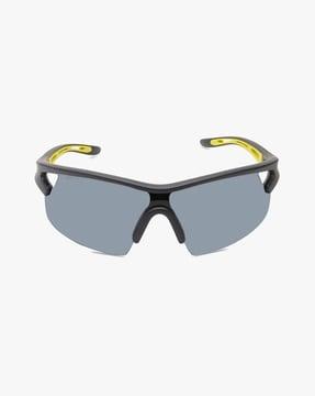 p437bk2pv half-rim wrap sunglasses