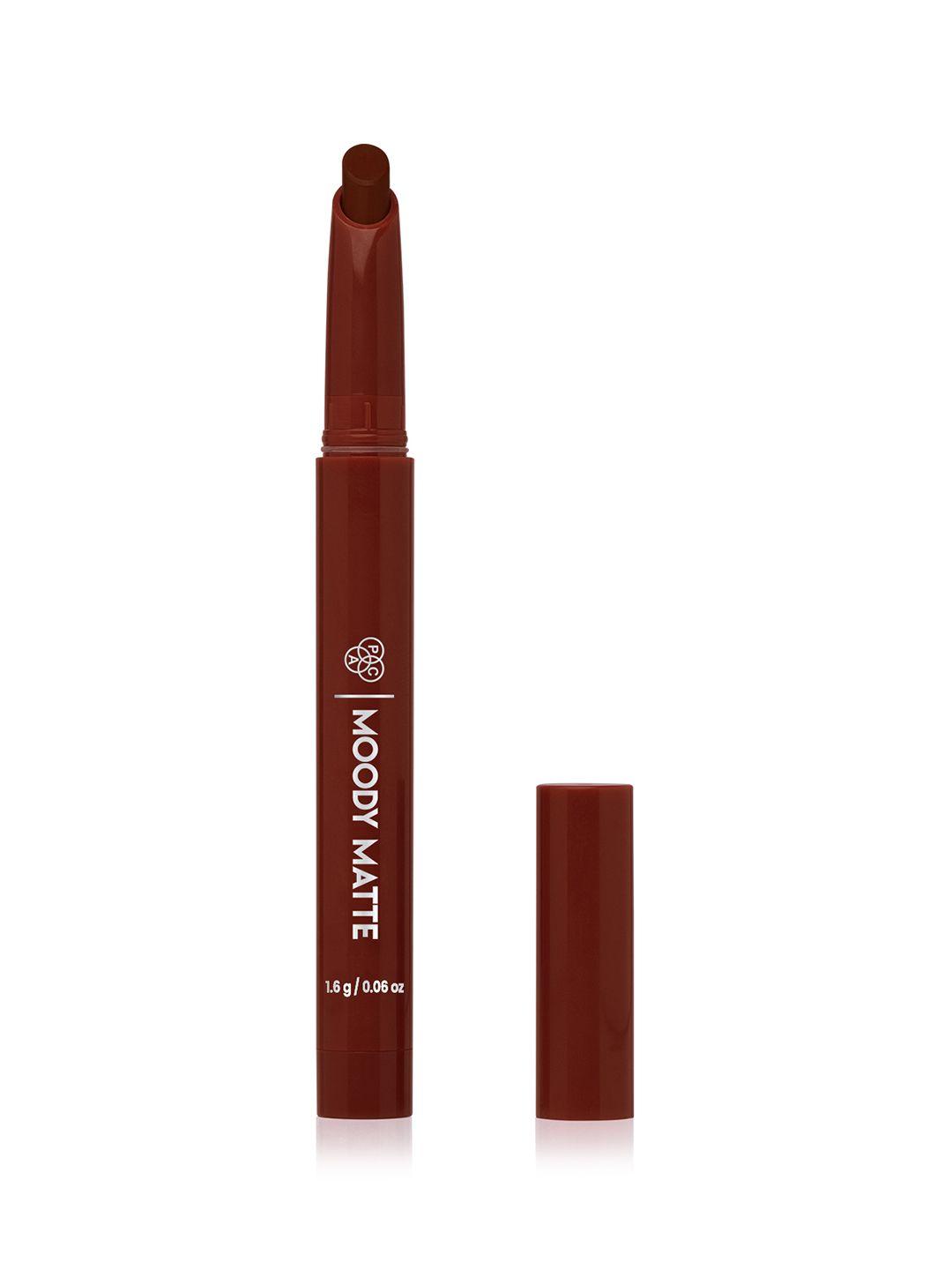 pac moody matte smudge-proof & transfer-proof lipstick - troublemaker