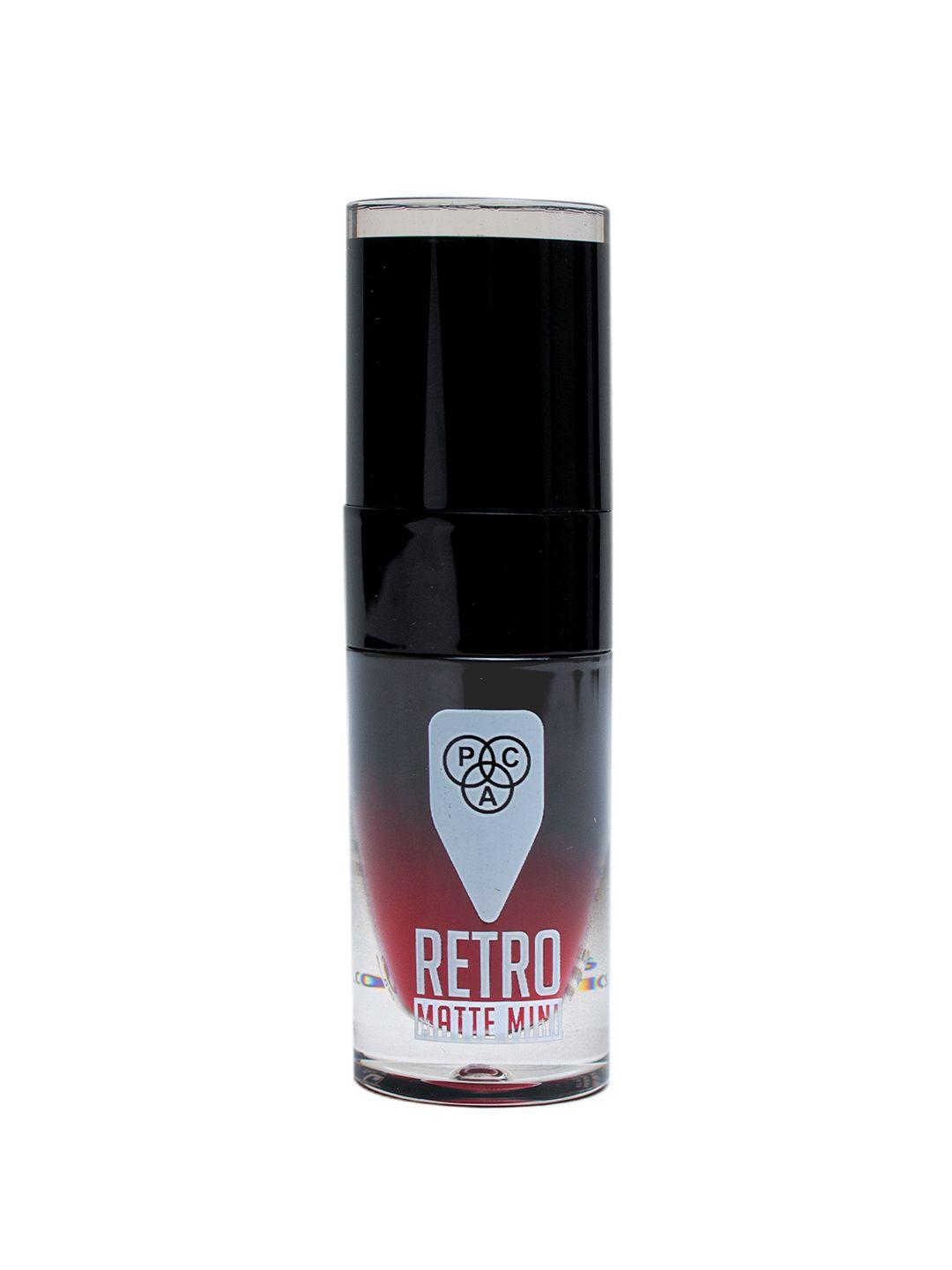 pac retro matte waterproof mini liquid lipstick 3ml - molten pink 29