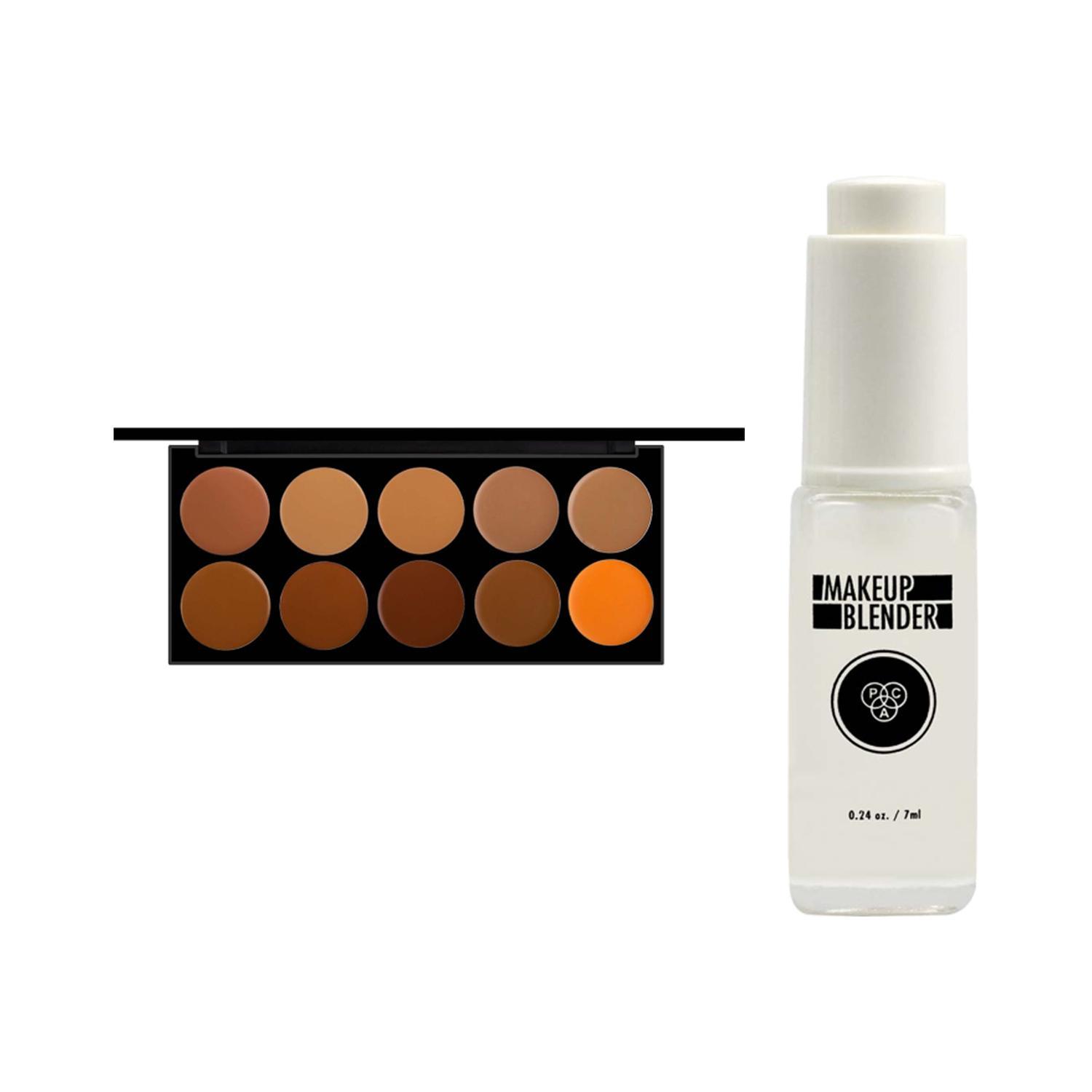 pac ultra studio hd cream foundation x10 & makeup blender combo