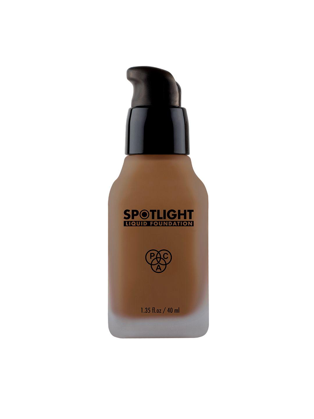 pac spotlight waterproof liquid foundation with hyaluronic acid 40ml - rich truffle 20