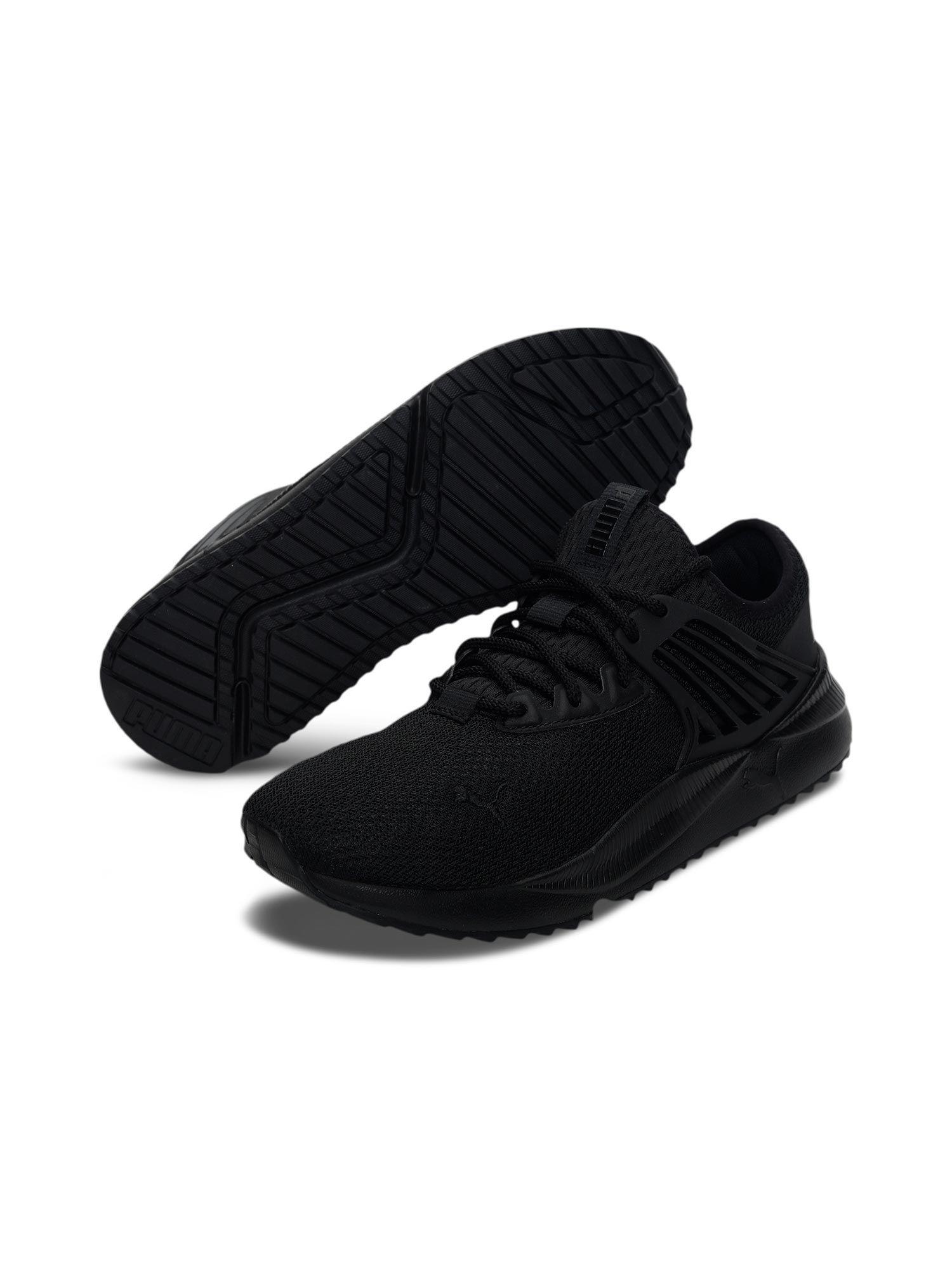 pacer future unisex black running shoes