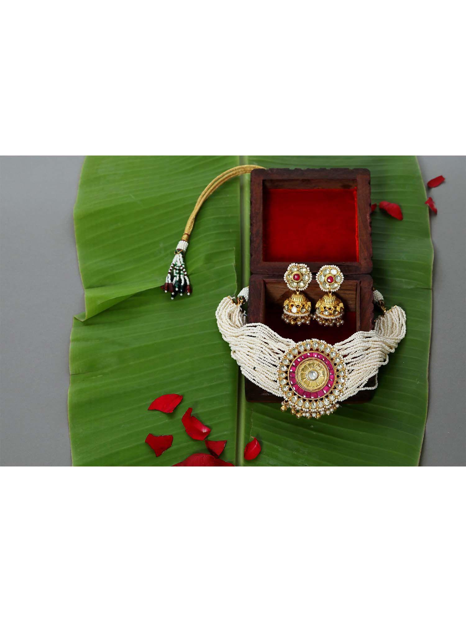 pachi kundan choker set