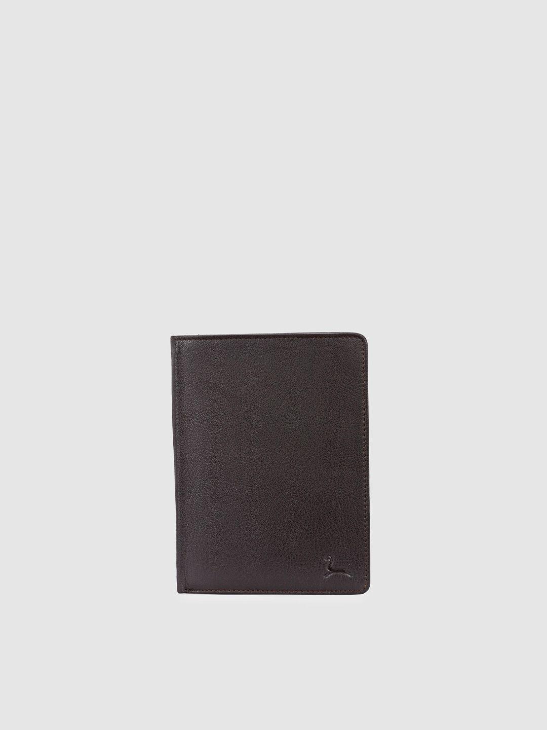 pacific gold men leather passport holder