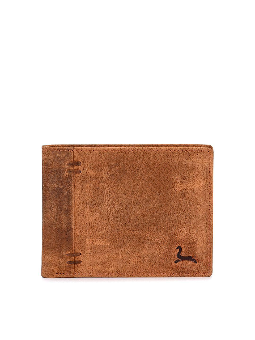 pacific gold men leather two fold wallet