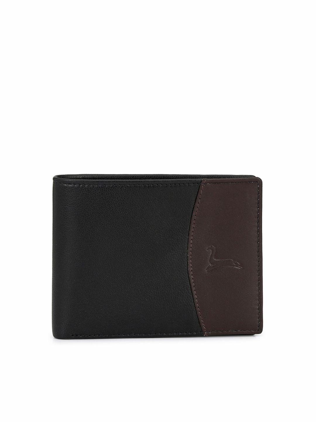 pacific gold men leather two fold wallet
