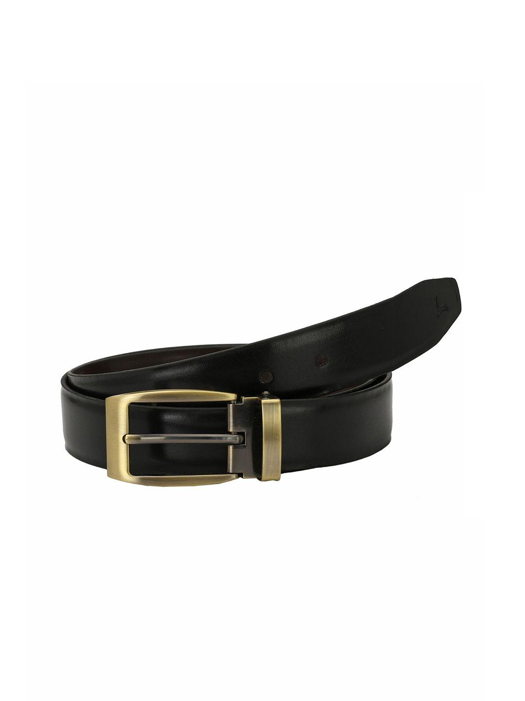 pacific gold men reversible synthetic leather slim formal belt