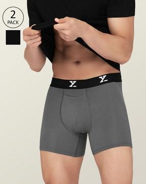 pack of 2 boxer briefs with elasticated waist