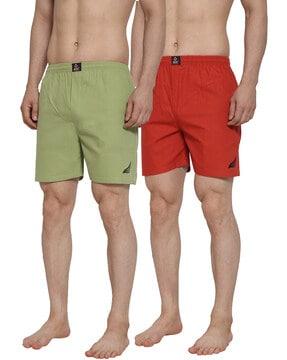 pack of 2 boxers with elasticated waistband