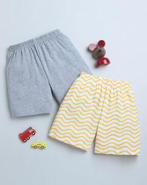 pack-of-2-chevron-shorts-with-elasticated-waist