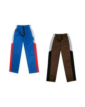 pack of 2 colourblock straight track pants