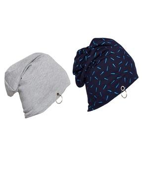 pack of 2 cotton beanies
