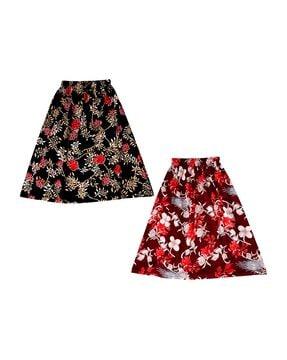 pack of 2 floral print skirts