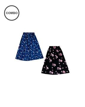 pack of 2 floral print skirts