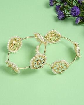 pack of 2 gold-plated bangles