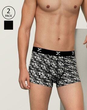 pack of 2 graphic print trunks