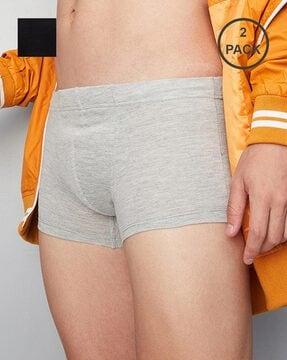 pack of 2 heathered print trunks