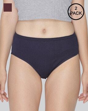 pack of 2 hipsters with elasticated waistband