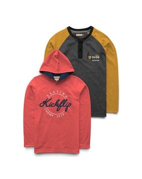 pack of 2 hoodie with full sleeves